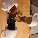Floating and Creative Desktop Decor Coffee Cup Sculpture, ibuyxi.com