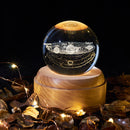 Crystal 3D Universe Ball Night Light with Music Box, ibuyxi.com