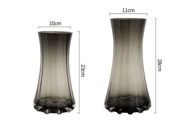 Luxury Gold Tinted Creative Transparent Glass Vase, ibuyxi.com
