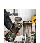 Luxury Gold Tinted Creative Transparent Glass Vase, ibuyxi.com