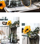 Luxury Gold Tinted Creative Transparent Glass Vase, ibuyxi.com