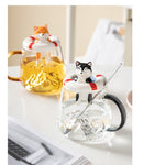 Unique 3D Dog Glass Mug Spoon Lid Gift, ibuyxi.com