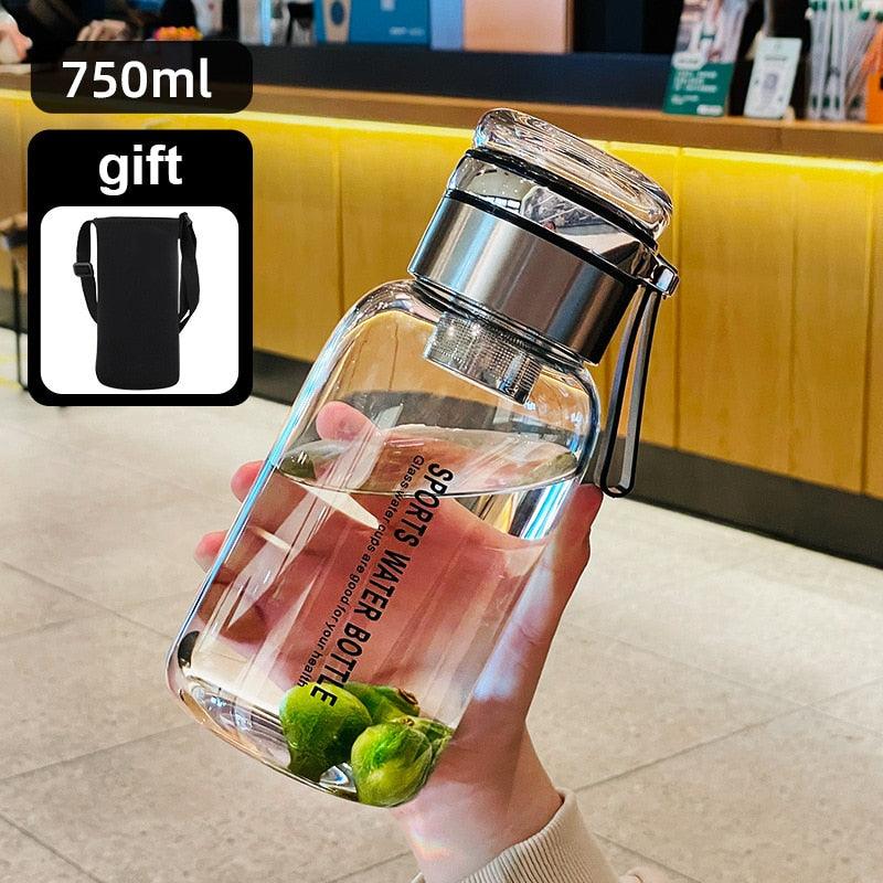 2L Portable & Giant Glass Water Bottle, ibuyxi.com