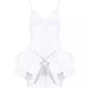 Designer Strap V Neck Bodycon Mini Dress