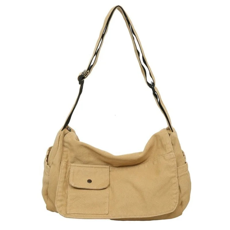 Casual Canvas Messenger Bag