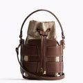 Hollow Out Crossbody Bucket Bag