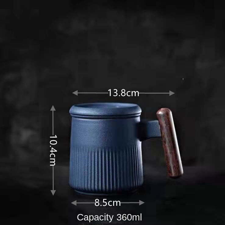 Ceramic Filter Tea Mug Lid and Separation Design - view 3