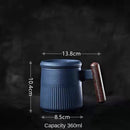 Ceramic Filter Tea Mug Lid and Separation Design - view 3