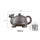 Creative Purple Sand Ceramic Pot and Cups, ibuyxi.com