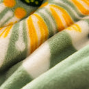 Winter Wildflower Plush Fleece Blanket, iBuyXi.com