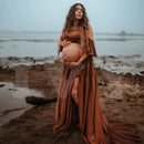 Boho Chiffon Dress For Maternity Photography