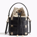 Hollow Out Crossbody Bucket Bag