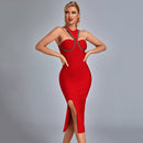 Diamond Detail Sheath Midi Dress