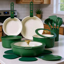Emerald Detachable Handle Cookware Set 21-Pieces, iBuyXi.com