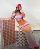 Slash Neck Beach Maxi Bodycon Knit Dress, ibuyxi.com