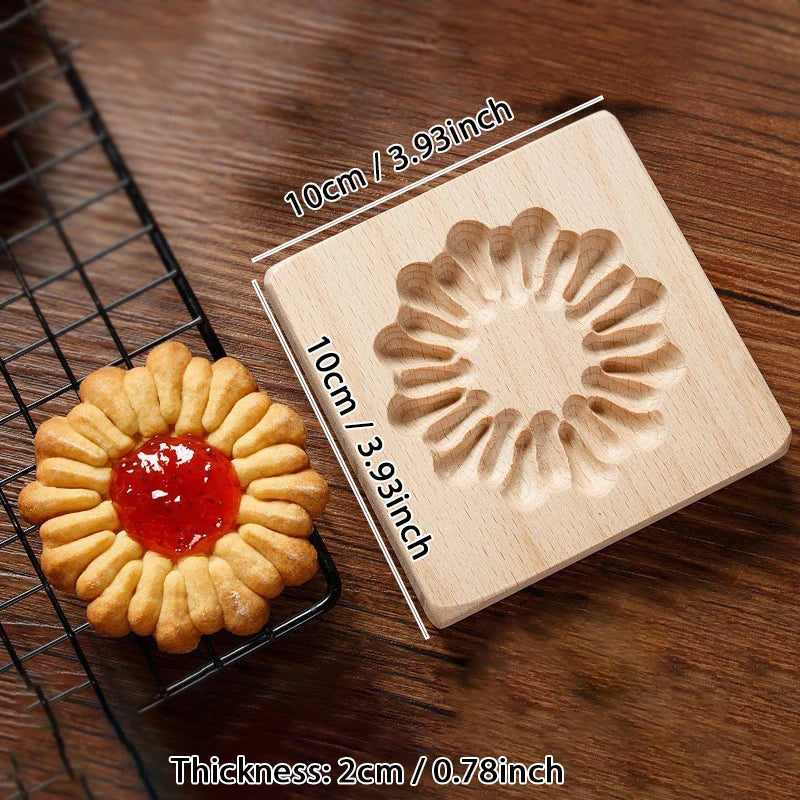 3D Wooden Cookie Cutter Moulds for Baking