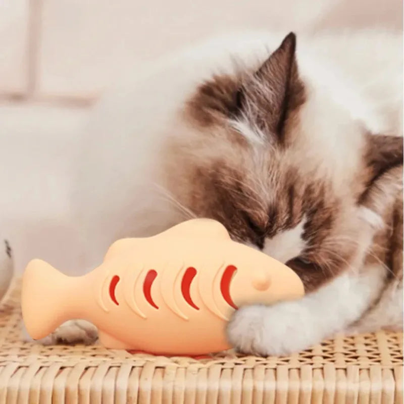 Silicone Fish Cat Treat Dispenser