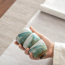 Gift Box Ceramic Master Cup Fulu Shou Tea Cup Kung Fu Cup Fu Shou Wu Fu Stone Master Cup Fulu Shou Tea Set Kitchen bar - ibuyxi.com