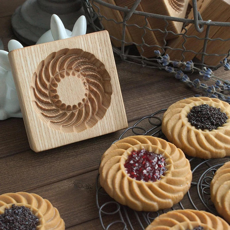 3D Wooden Cookie Cutter Moulds for Baking