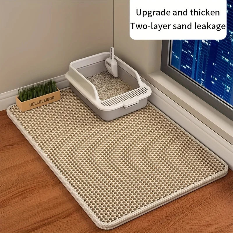 Easy Clean Honeycomb Cat Litter Mat