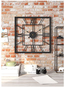 Creative and Silent Square Iron Wall Clock Decoration - view 8