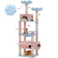 Pastel Flower Cushion Multi-Level Cat Tower