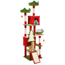 Cozy Holiday Multi Level Cat Tower