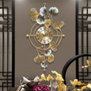 Modern Pointer Gold Metal Art Wall Clock - view 7