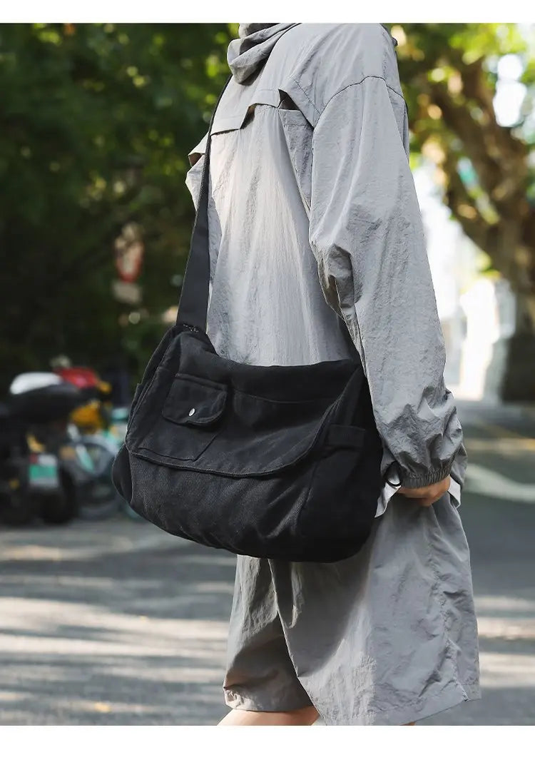 Casual Canvas Messenger Bag