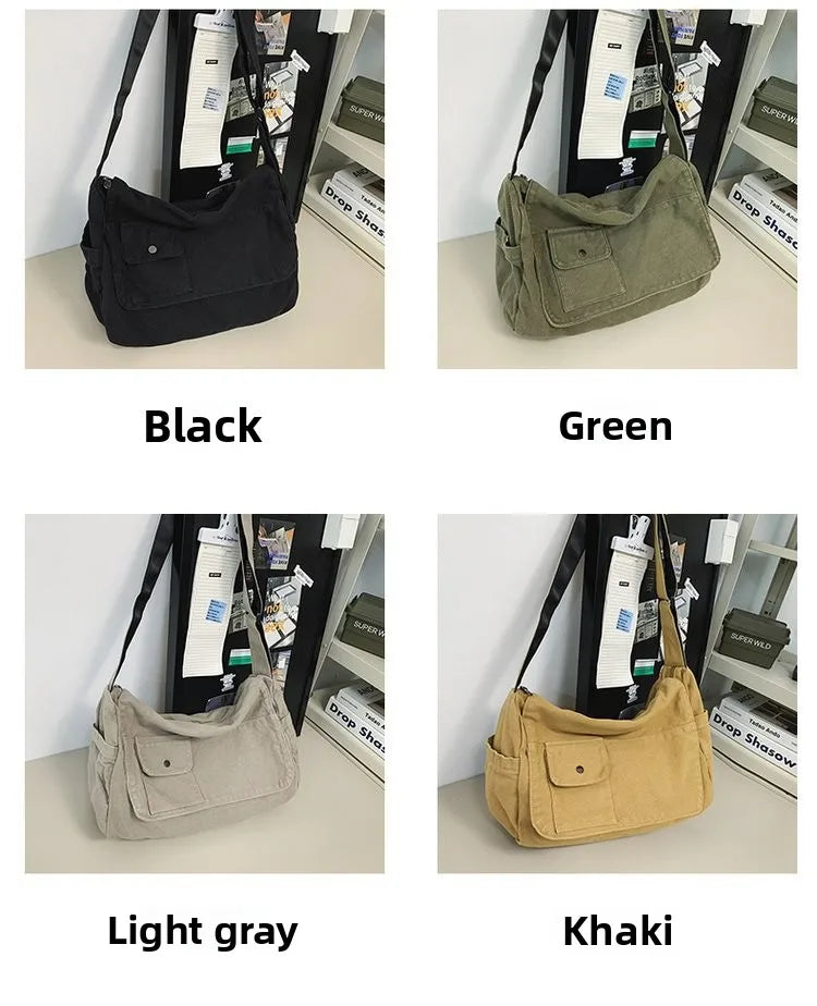 Casual Canvas Messenger Bag