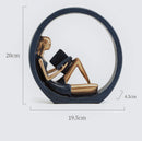 Young Girl Resin Room Accessories For Decoration, ibuyxi.com