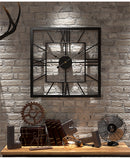 Creative and Silent Square Iron Wall Clock Decoration, iBuyXi.com
