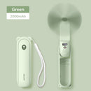 Portable Fan Mini Handheld Fan USB 4800mAh Recharge Hand Held Small Pocket Fan with Power Bank Flashlight Feature, ibuyxi.com