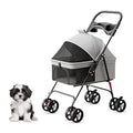 Mesh Canopy Foldable Pet Stroller
