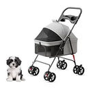 Mesh Canopy Foldable Pet Stroller