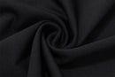 Black Floral Applique Maxi Dress With Sleeveless Design - view 9