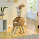 Wicker Dinosaur Cat Tower