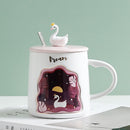 Exquisite 3D Animal Mug Lid Included with Spoon - view 2