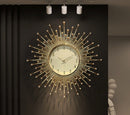 Sun Wall Clock for Luxury Living Room Decor, ibuyxi.com