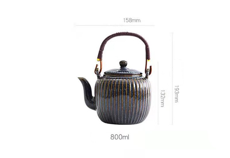 Exquisite Ceramic Teapot Set with Filter and Mug, ibuyxi.com