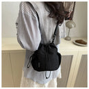 Nylon Drawstring Bucket Bag