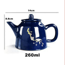High Quality Blue Porcelain Teapot Set and Coffee Cups, ibuyxi.com