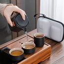 Express Cup Travel Tea Set Glass Teapot & Ceramic Cups - view 8