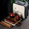 Portable Travel Tea Set Teapot, Cup and Tea Bag, ibuyxi.com