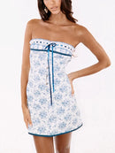 Floral Off Shoulder Printed Stylish Dress, ibuyxi.com