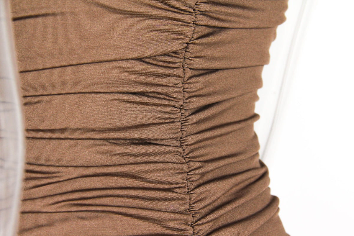 Fairy Shelley V Dress Short Brown Dress, ibuyxi.com