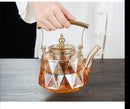 Heat Resistant With Strainer Glass Flower Tea Pot, ibuyxi.com