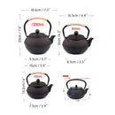 1200ml Large Capacity Black Iron Teapot - view 8