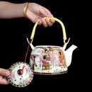 Luxurious Blue and White Porcelain Tea Pot, ibuyxi.com