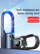 Bladeless Table Fan Portable Cooling & Light, ibuyxi.com